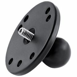 RAM Mounts RAM-B-202AU accesorio para montaje de cámara Adaptador de bola (UNPKD RAM BASE W/ 1/4Inch-20 - STST STUD - Warranty: 1188M)