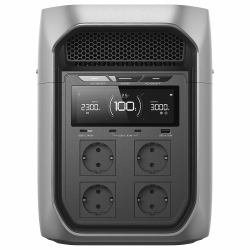 EcoFlow DELTA 3 Max Plus estación de energía portátil Fosfato de hierro-litio [LiFePo4] 22,1 kg (DELTA 3 Max Plus, Lithium - Iron Phosphate [LiFePO4], AC, - Cigar lighter, Solar, 2048 Wh, 2300 W...