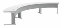 Middle Atlantic Products FM-TAR-1846430-D8W escritorio (FORUM TABLE IN ARC SHAPE 184 INCH WIDTH)