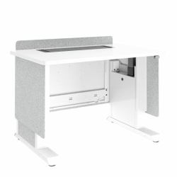 Middle Atlantic Products FML-42AD8WS-EU atril Gris, Blanco 65,8 kg (FM LECTERN 4227 HTADJ D8 LW EU)