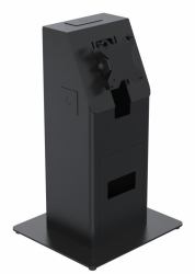 Ergonomic Solutions SpacePole Kiosk SPK401-17 accesorio para terminal de punto de venta Juego para quiosco Negro Metal 75 x 75 mm 100 x 100 mm (Counter mounted self service - kiosk - Silk finish co...