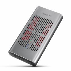 Axagon EEM2-20GD docking station per unità di archiviazione USB 3.2 Gen 2 [3.1 Gen 2] Type-C Nero, Grigio (AXAGON USB-C 10 Gbps M.2 Adapter for N)