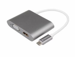 Prokord UTC-DHV04 Adaptador gráfico USB 4096 x 2160 Pixeles Plata (Prokord Portreplikator USB-C Han DVI-D)