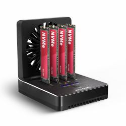 Axagon ADSA-M2C44 docking station per unità di archiviazione Nero (AXAGON ADSA-M2C44 USB4 docking station)