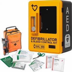 HypaGuard Outdoor AED Cabinet with HypaStop Bleed Control Kit