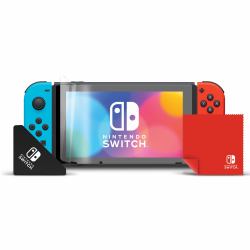 PDP 500-219-EU accesorio y piza de videoconsola Protector de pantalla (Nintendo Switch & Oled Multi - Screen Protector Kit - Warranty: 12M)