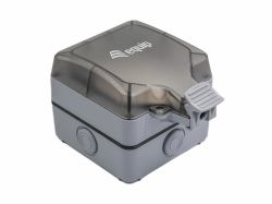 Equip 125452 accessorio per moduli Keystone Scatola di distribuzione (Outdoor 1-Port Keystone Jack - Surface Mount Box - Warranty: 12M)