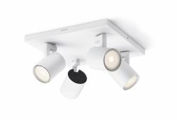 Philips myLiving Faretto a soffitto/parete Runner 4x (Philips Myliving 5309431P0 - Surfaced Lighting Spot Gu10 - Led 14 W F - Warranty: 12M)