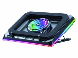 Conceptronic THYIA04B base di raffreddamento per laptop 48,3 cm [19"] 1700 Giri/min Nero (Gaming Laptop Cooling Pad, - Rgb, Sealed Foam, Mobile - Holder - Warranty: 12M)