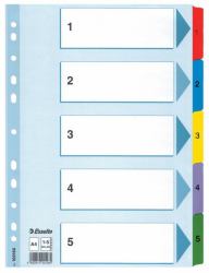 Esselte 100160 lengüeta de índice Separador numérico con pestaña Caja de cartón Azul (2434 Storage Media Label - Warranty: 12M)