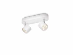 Philips Dimmable LED Faretto a soffitto/parete Star 2x (Philips Dimmable Led Star - Ceiling/Wall Spotlight 2X - 11.5W - Warranty: 12M)