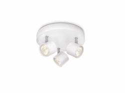 Philips Dimmable LED Faretto a soffitto/parete Star 3x (Philips Dimmable Led Star - Ceiling/Wall Spotlight 3X - 16.5W - Warranty: 12M)