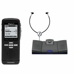 Grundig Digta 7 Starter Kit Memoria interna e scheda di memoria Nero (Digta 7 Starter Kit Internal - Memory & Flash Card Black - Warranty: 12M)