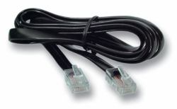 EFB Elektronik K2402SW.2 signal cable 2 m Black (EFB Modularkabel schwarz, 2 x RJ10 [4/4] Stecker, 1:1, 2,0 m)
