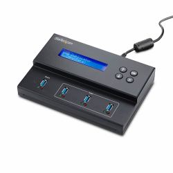StarTech.com Standalone 1 to 3 USB Flash Drive Duplicator Cloner and Eraser, Multiple USB Thumb Drive Copier, USB 5Gbps, 7 GB/min Copy, 3-Pass Erase, TAA (USB DRIVE CLONER/ERASER - 1 TO - 3 USB FLA...