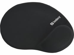 Sandberg Gel Mousepad with Wrist Rest (Gel Mousepad with Wrist Rest - Gel Mousepad with Wrist Rest, - Black, Monotone, Gel, Wrist rest - Warranty: 60M)