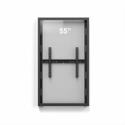 55" Display Steel - Casing/Enclosure, Pure Wall, - with a durable 4mm PC protective front. Portrait, Max 30 kg - Warranty: 60M