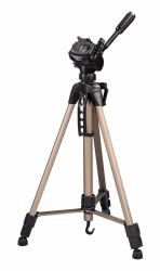 Hama | Trípode para cámara, con altura regulable, trípode fotográfico, con bolsa de transporte incluída, altura 60-153cm, color bronce/negro. (Hama Star 61 kamera stativ)