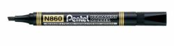 Pentel N860 marcador permanente Negro 12 pieza[s] (Pentel N860 Permanent Chisel Black Marker Pack of 12)