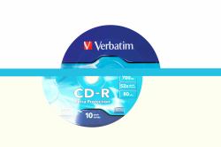 Verbatim CD-R 52X 700MB 10PK OPS Wrap EP 10 pieza[s] (CD-R 700MB 52X Extra Pritection Surface Wrap [10 Pack])