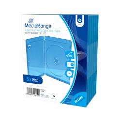 MediaRange BOX38 funda para discos ópticos Estuche de plástico para Blu-ray 1 discos Azul (MediaRange Retail-Pack BluRay Cases Si)