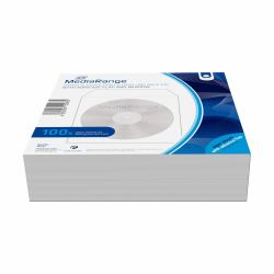 MediaRange BOX62 funda para discos ópticos 1 discos Blanco (CD/DVD PaperhÃÂ¼llen 100 pieces)