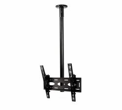 B-Tech BT8424 165,1 cm [65"] Negro (Flat Screen Ceiling Mount - With Tilt - 1.5m, Black - Warranty: 120M)