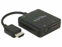DeLOCK 62784 convertidor de audio Negro (Delock 4K compact - HDMI audio signal-)