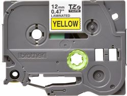 Brother TZE-631 nastro per etichettatrice Nero su giallo (TZE-631 LAMINATED TAPE 12MM 8M - BLACK ON YELLOW)