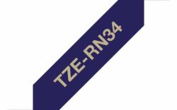 Brother TZE-RN34 cinta para impresora de etiquetas Oro sobre azul marino (TZERN34 12MM GOLD ON D BLUE RIBBON T)