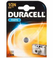 Duracell CR1/3 N [DL1/3 N] 1-BL Batería de un solo uso Litio (Duracell 3V Lithium Photo Battery 1 Pack)