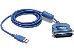 Trendnet TU-P1284 cable paralelo Azul 2 m 