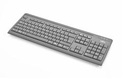 Fujitsu KB410 teclado Oficina USB Turco Negro 