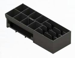 apg Solutions 20266PAC bandeja para cajón portamonedas ABS sintéticos Negro (INSERT FOR MIC237A+460MOD DR - EURO+STERLING INSERT)