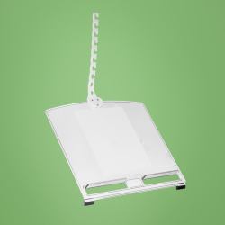R-Go Tools Portadocumentos R-Go Morelia, módulo con brazo para monitor Caparo y Zepher (MORELIA DOCUMENT HOLDER - ADJUSTABLE TRANSPARENT)
