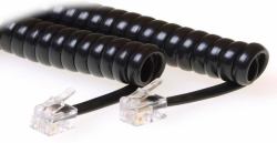 Microconnect MPK10400 cable telefónico 4 m Negro (RJ10-RJ10 4M M/M Black - Coiled cable - Warranty: 300M)