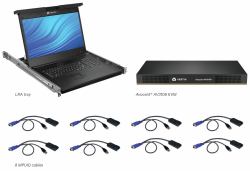 Vertiv Avocent Consola LCD de acceso directo al rack de 19" con conmutador KVM AutoView 2108 digi...