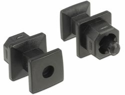 DeLOCK 64023 tapa de seguridad para enchufe Negro 10 pieza[s] (Delock stÃ¸vdÃ¦kke)