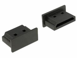 DeLOCK 64030 tapa de seguridad para enchufe HDMI A Negro 10 pieza[s] (Delock HDMI A female - stÃ¸vdÃ¦kke)