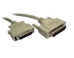 Cables Direct IEEE 1284 Micro 36c Printer Cable cavo parallelo Beige 2 m (CDL D25 Male - Half Pitch 36 C Male 2m)