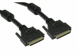 Cables Direct 2m, U2CN68 M/M, SCSI-5 cavo SCSI Nero Esterno 68-p (CDL 2m SCSI 5 VHDCI M to M Cable)