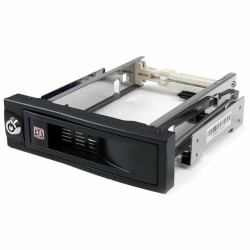 StarTech.com Rack Móvil Aluminio para Disco Duro HDD SATA de 3,5" Pulgadas sin Bandeja Bahía de 5,25" (5.25IN TRAYLESS HOT SWAP MOBILE - RACK FOR 3.5IN HARD DRIVE)