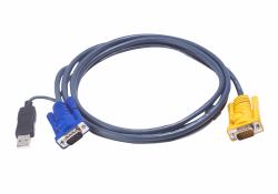 ATEN Cavo KVM USB con SPHD 3 in 1 e convertitore PS/2 a USB integrato – 6 m (ATEN 2L-5206UP - video / USB kabel - 6)