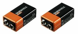 Duracell MN1604B2 pila doméstica Batería de un solo uso Alcalino (Duracell Plus 9V 2 Pack)