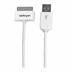 StarTech.com Cable Cargador 1m Conector Dock Connector 30 Pines de Apple a USB 2.0 iPod, iPhone y iPad USB A (Startech Apple 30-pin Dock Connector to USB Cable iPhone iPod iPad - Charging / data ad...
