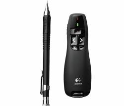 Logitech Wireless Presenter R400 puntatore wireless RF Nero (Wireless Presenter R400 - R400 USB Cordless timer - Warranty: 24M)