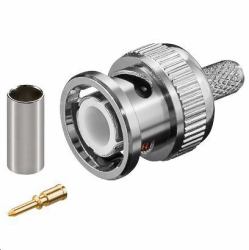 Microconnect BNC58M conector coaxial BNC (BNC crimp plug for RG58 - cable with gold pin - for RG58/U cable - Warranty: 300M)