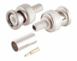 Microconnect BNC59M conector coaxial BNC 1 pieza[s] (BNC crimp plug for RG59 - cable with gold pin - Warranty: 300M)