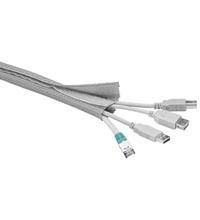 Microconnect CABLESOCK2 pasacables Plata (Cablesock W/hook and loop 2m - Tube dimameter: 2-4cm Silver - Warranty: 300M)