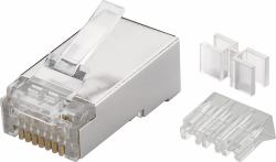 Microconnect KON506-50 crimpadora Multicolor (Modular Plug CAT6 Plug 8P8C - FTP Shielded 50pcs in one bag - with Insertion Aid, For Stranded & Solid cable - Warranty: 300M)